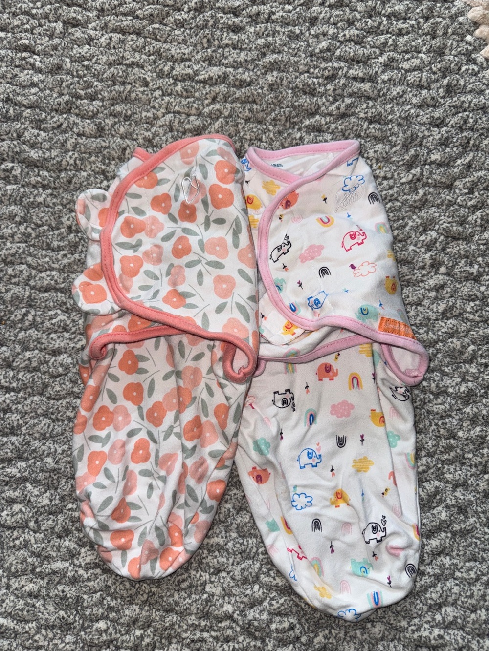 SwaddleMe Baby Wraps Pink Floral & Multicolor Animal Prints
